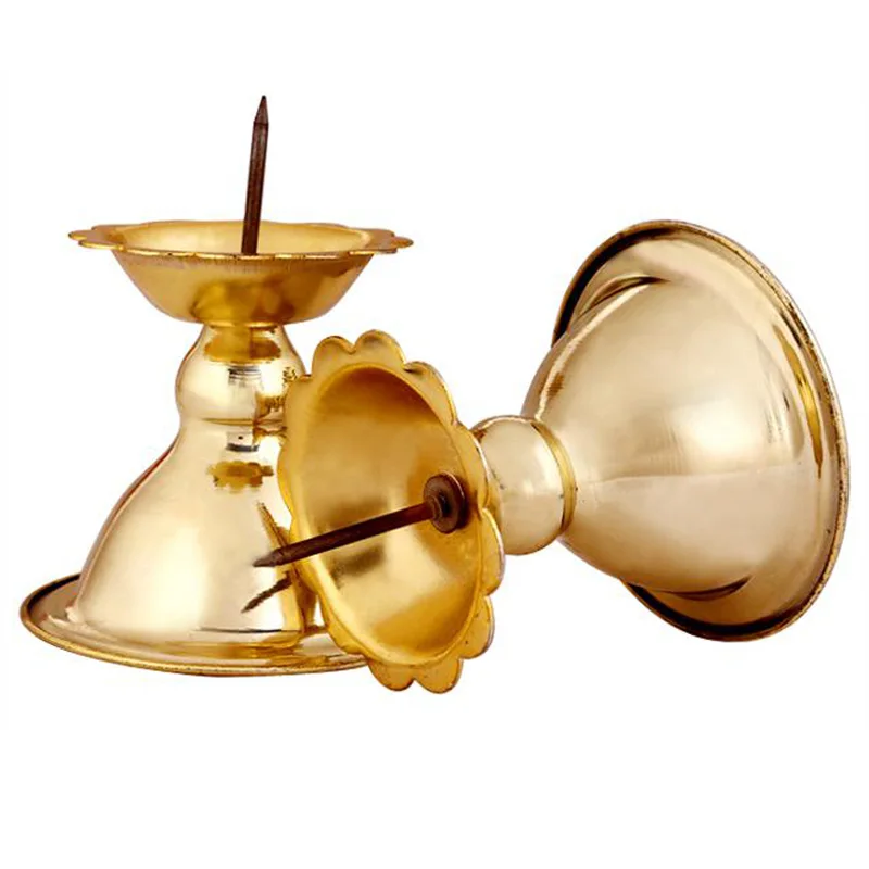 2 шт./лот металлический Votive подсвечник Lotus ретро подсвечники для ежедневной