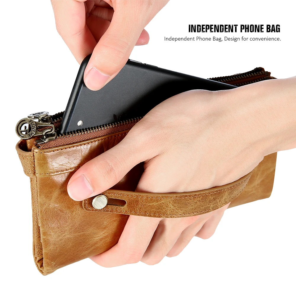 Чехол бумажник FLOVEME из натуральной кожи для iPhone 6 6s Plus 7 5 дюйма|leather wallet case|case for