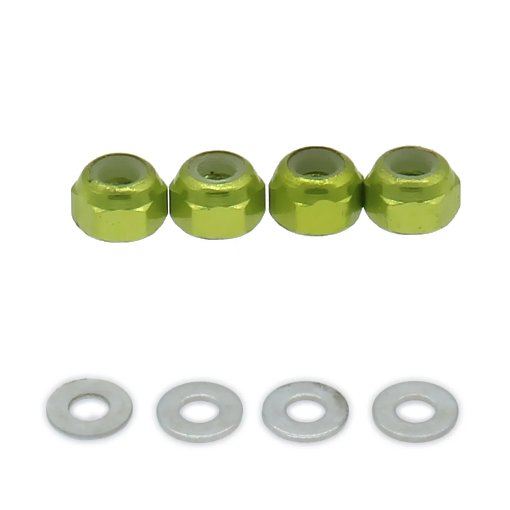 RCAWD 4 шт. гайка для замка колеса из сплава с прокладкой модели Rc Hobby Car 1/14 LC Racing