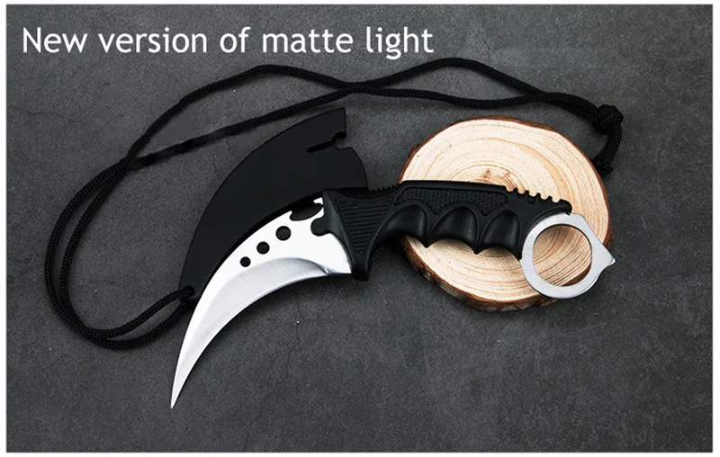 Karambit CSGO игра коготь нож открытый коготь высокой твердости нож для выживания в дикой природе многофункциональный прямой нож