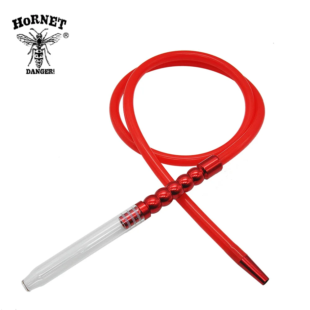 red stem and hose 1 шт. 1,9 м алюминиевый стеклянный шток кальяна силиконовый шланг для кальяна шланг ChiCha труба кальяна головка кальяна аксессуары для чаши - Цвет: red stem and hose