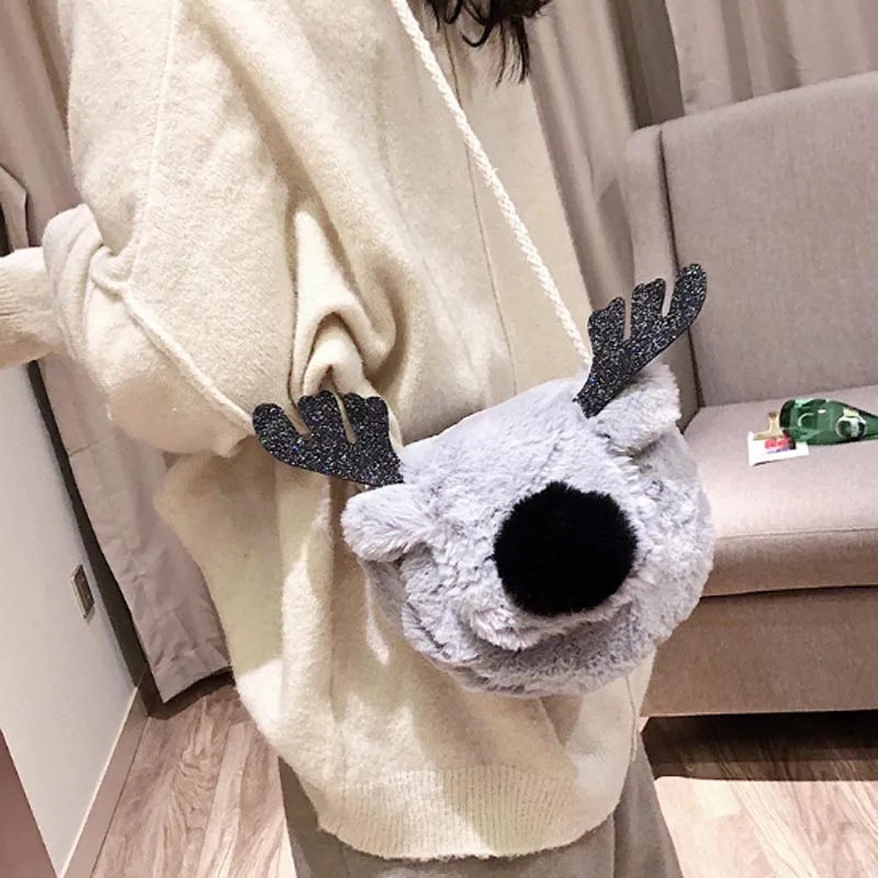 Модная детская сумочка для девочек игрушки из искусственного меха плюшевые