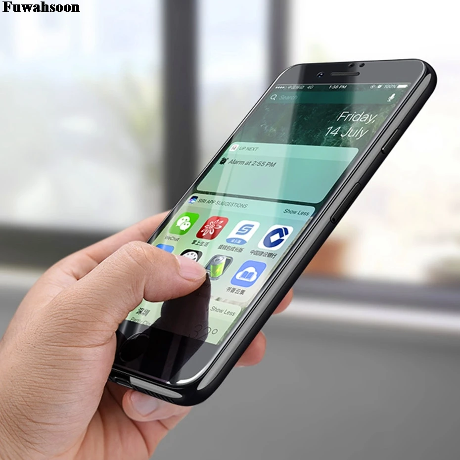 2 шт. Fuwahsoon 3D полное покрытие закаленное Стекло для iPhone 7 plus защитный x 8 6s экран