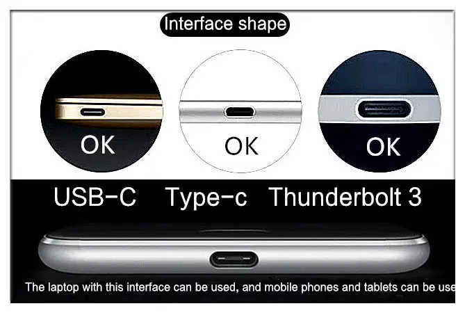 HUWEI 5-в-1 Тип-C центр алюминиевого сплава USB-C адаптер Hi-Скорость USB 3,0 Порты и разъёмы SD/устройство для считывания с tf-карт для Mac Windows ноутбуки Тетрадь