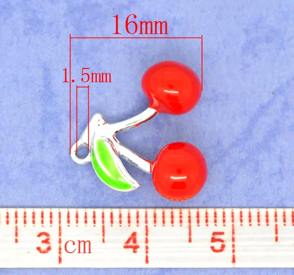 Подвески из цинкового металлического сплава подвески с эмалью серебристого