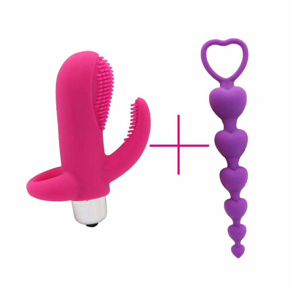 YEMA 2 шт./компл. G Spot Clitoris Finger Мини вибратор секс-машина и сердце анальные шарики