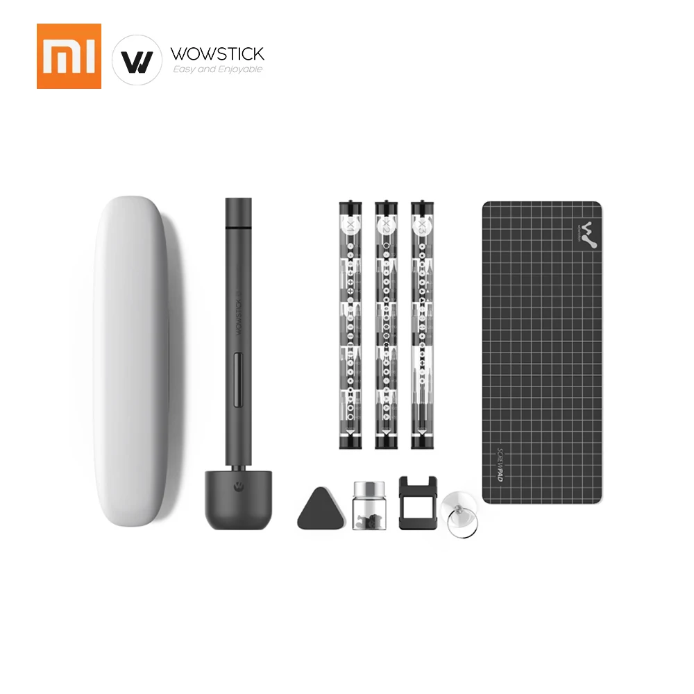 Xiao mi Wowstick 1F Pro 56 бит Электрический винт mi driver прецизионный беспроводной корпус из сплава светодиодный светильник литиевая батарея инструмент для ремонта питания