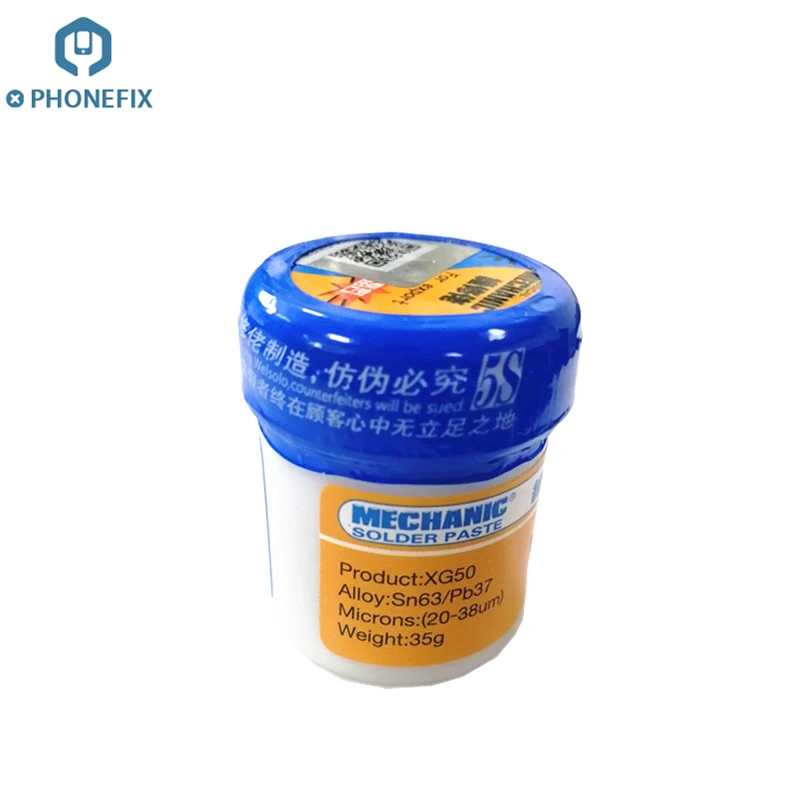 Mecánico soldadura pasta de flujo XG-50 Sn63 pasta de soldadura para móvil reparación PCB de teléfono Estación de soldadura de punta de hierro de soldadura de los flujos