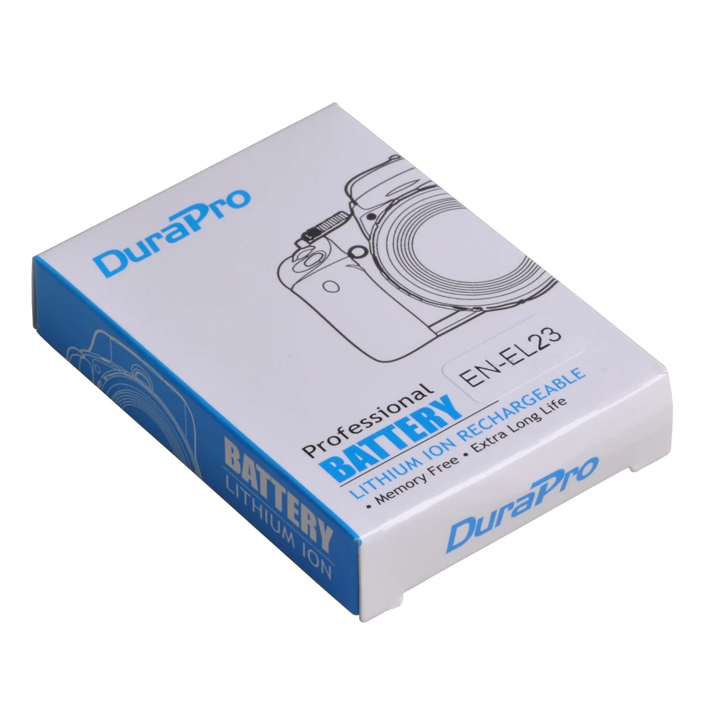 Литий ионный аккумулятор DuraPro с ЖК дисплеем и зарядным устройством USB для Nikon COOLPIX