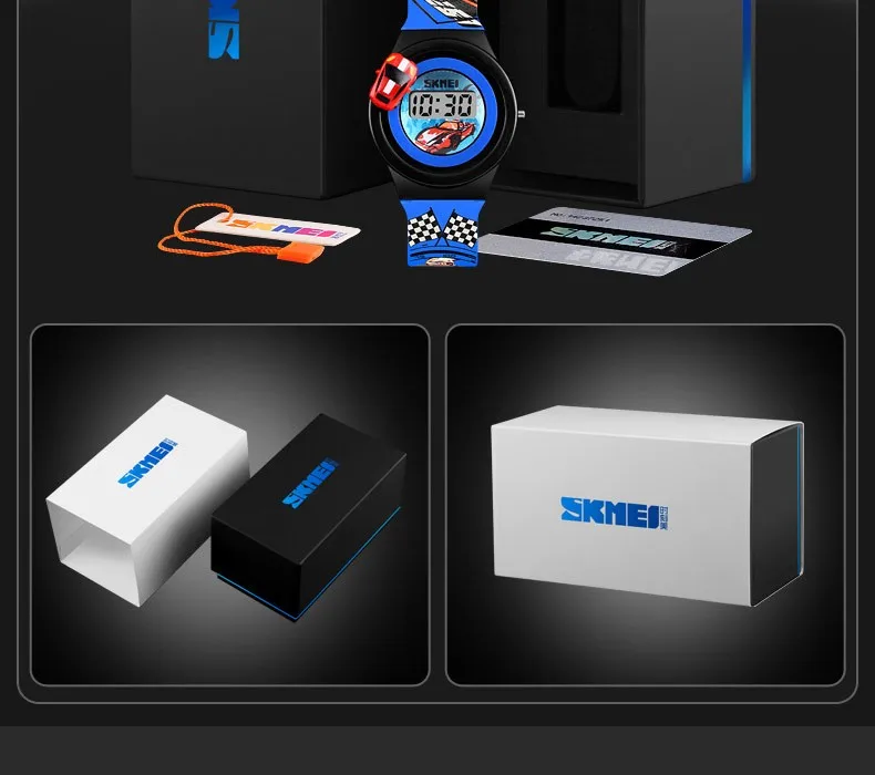 SKMEI мультфильм автомобиль детская Смотреть Мода цифровые электронные детям смотреть Творческий мультфильм студент часы мальчик ребенок девочка 1376