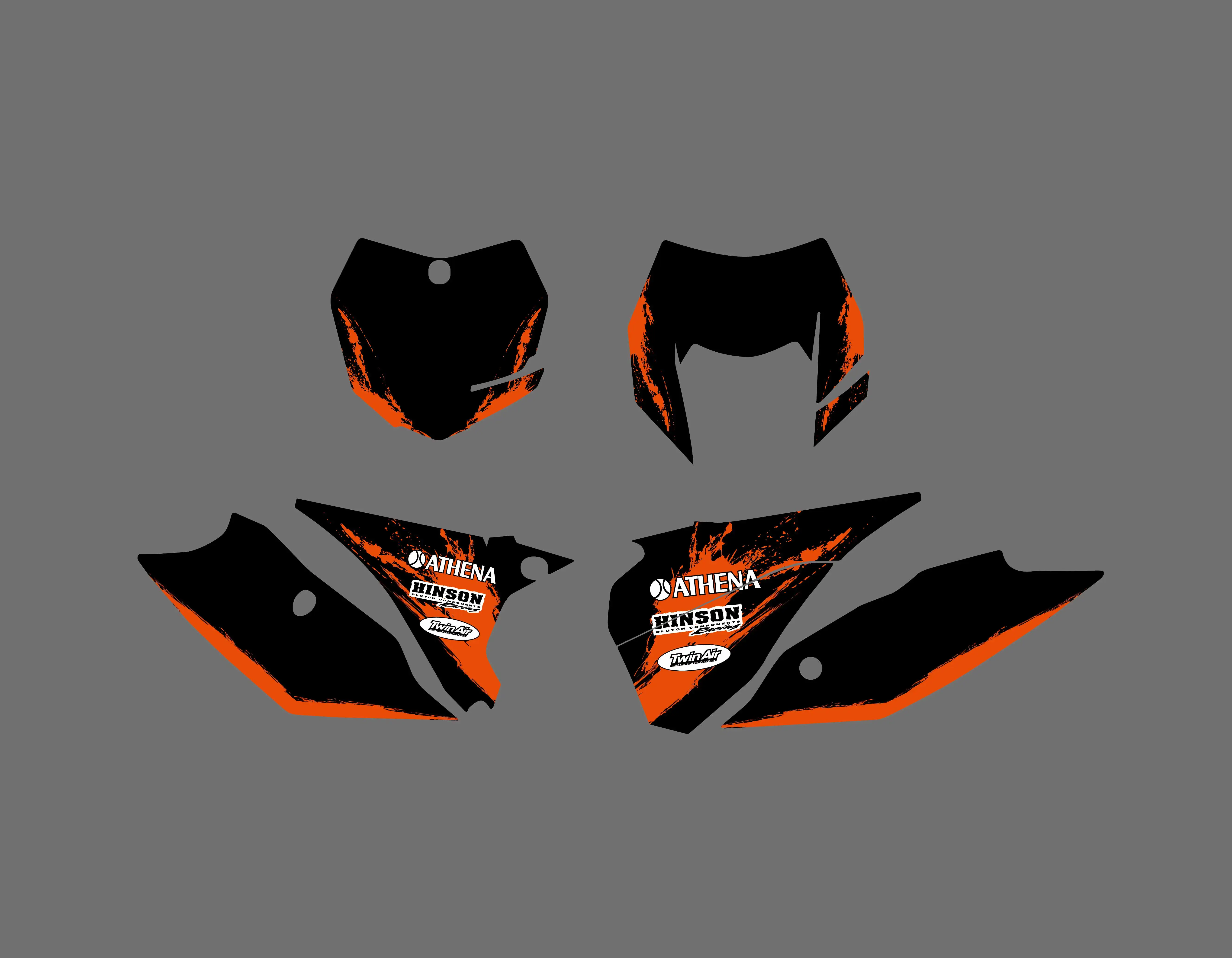 NICECNC набор графических наклеек для KTM 125 200 250 300 350 450 500 EXC EXCF XCW XCF XCFW вилка наклейки