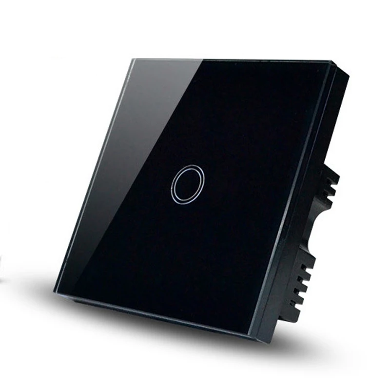 Светодиодный выключатель европейского стандарта 1 клавиша сенсорный света с