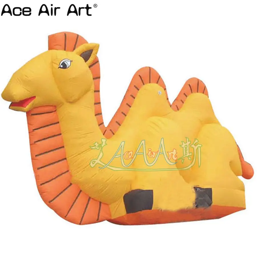 Online Riesen Sitzen Aufblasbare Cartoon Tier, Orange Aufblasbare Kamel Cartoon Air Modell Für Verkauf