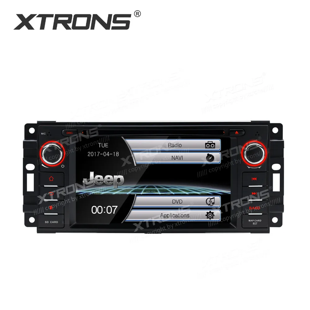 XTRONS 6 2 дюймов 1 din gps навигация Радио стерео автомобильный DVD плеер для Jeep Commander Wrangler