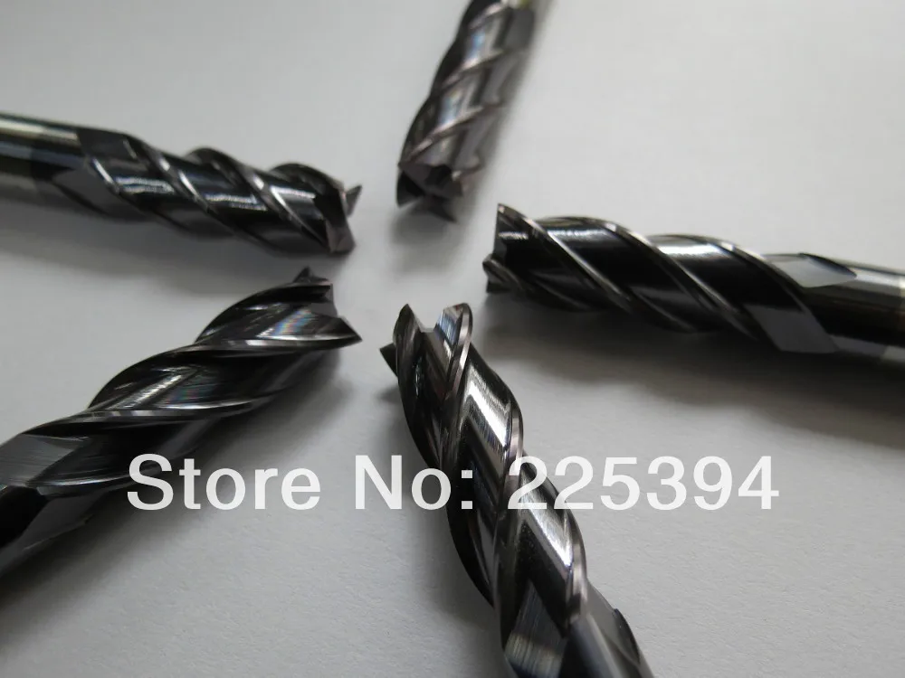 3F-1*4*3*50 твердосплавная Концевая фреза s для алюминия 3 флейты | Инструменты