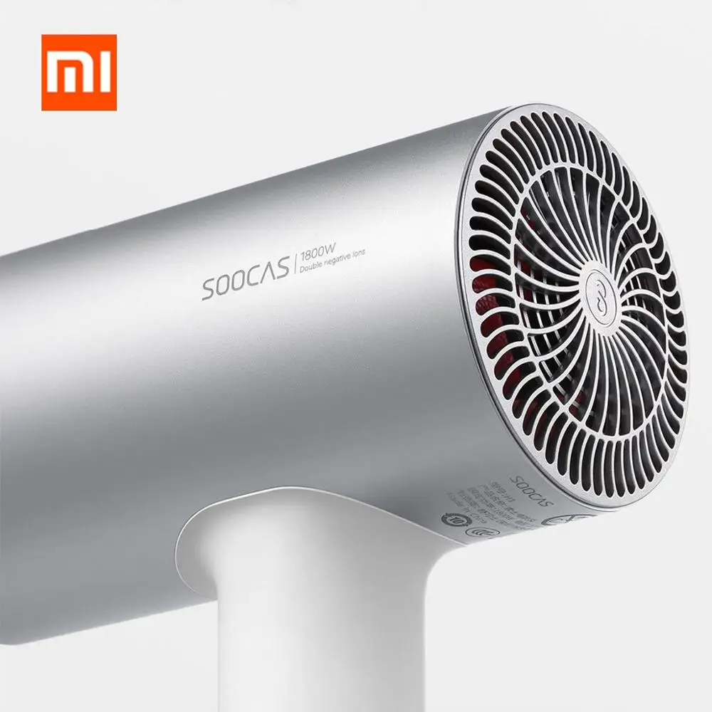Xiaomi Mijia фен SOOCAS H3S анион 1800 Вт Профессиональный из алюминиевого сплава мощный