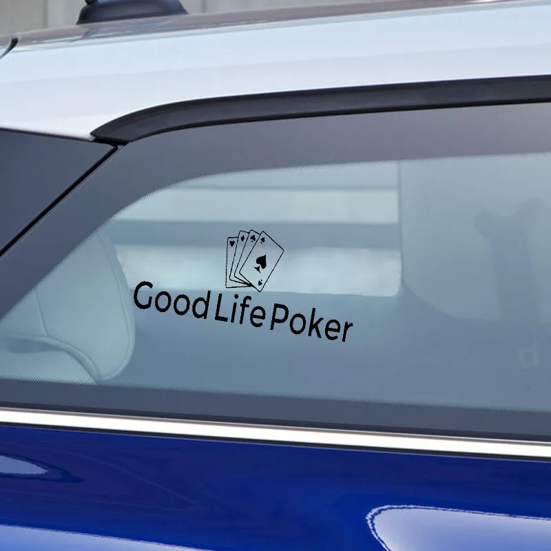 YJZT 17 5*7 7 см интересная наклейка для автомобиля с надписью Good Life Виниловая