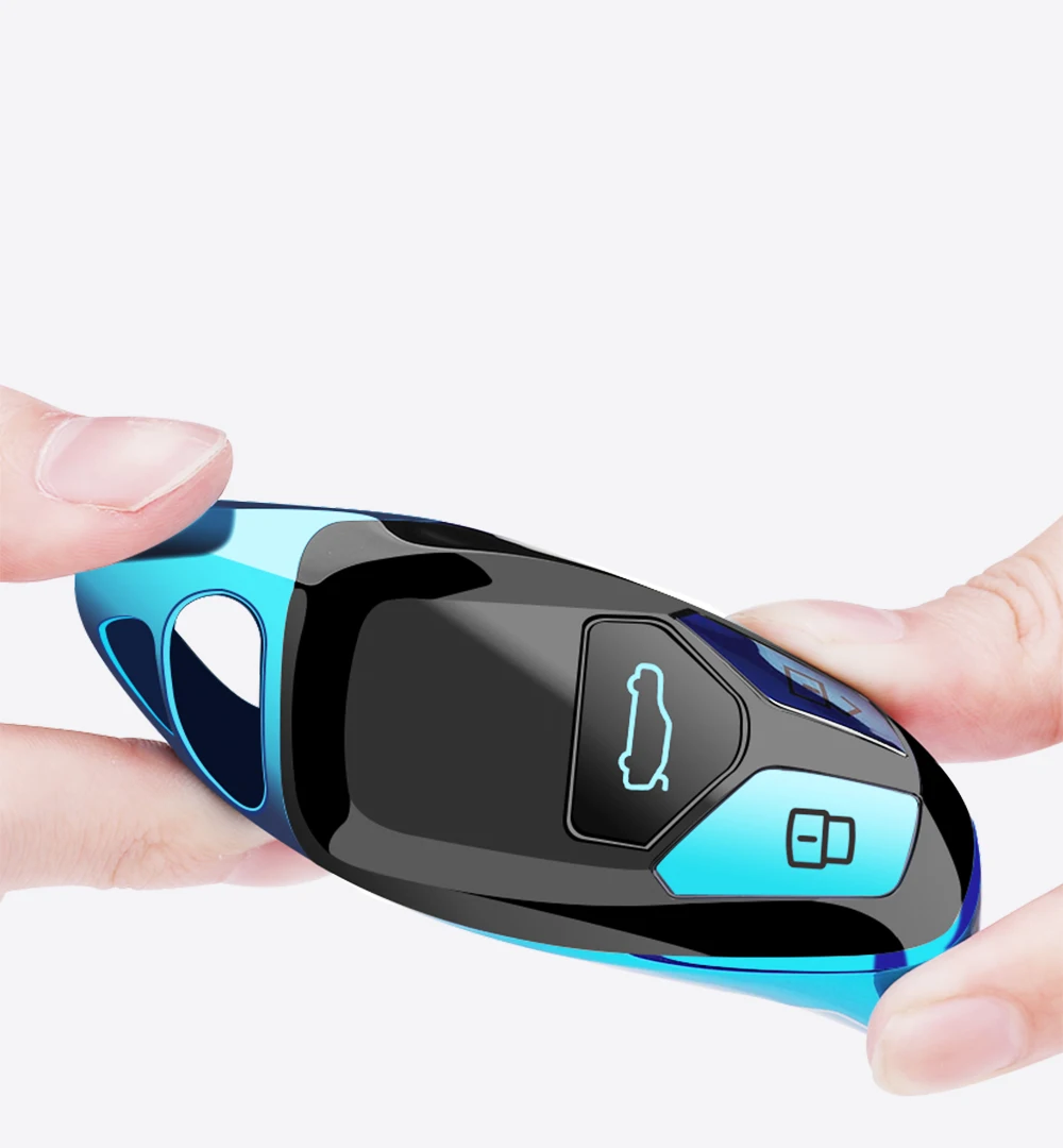 

car key case Soft TPU Key Case Cover Protector Compatible for Audi A4 Q7 Q5 TT A3 A6 SQ5 R8 S5 Smart Key case