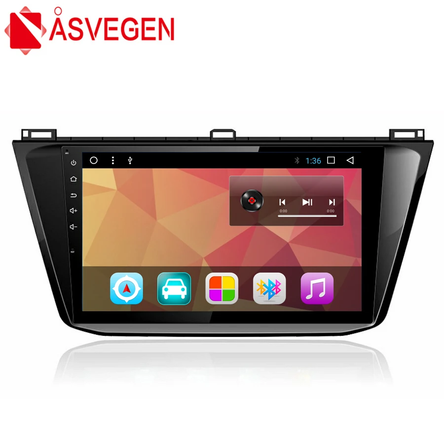 Автомагнитола Asvegen 10 2 дюйма Android 7 1 для VW Volkswagen Tiguan L 2016 Bluetooth автостерео