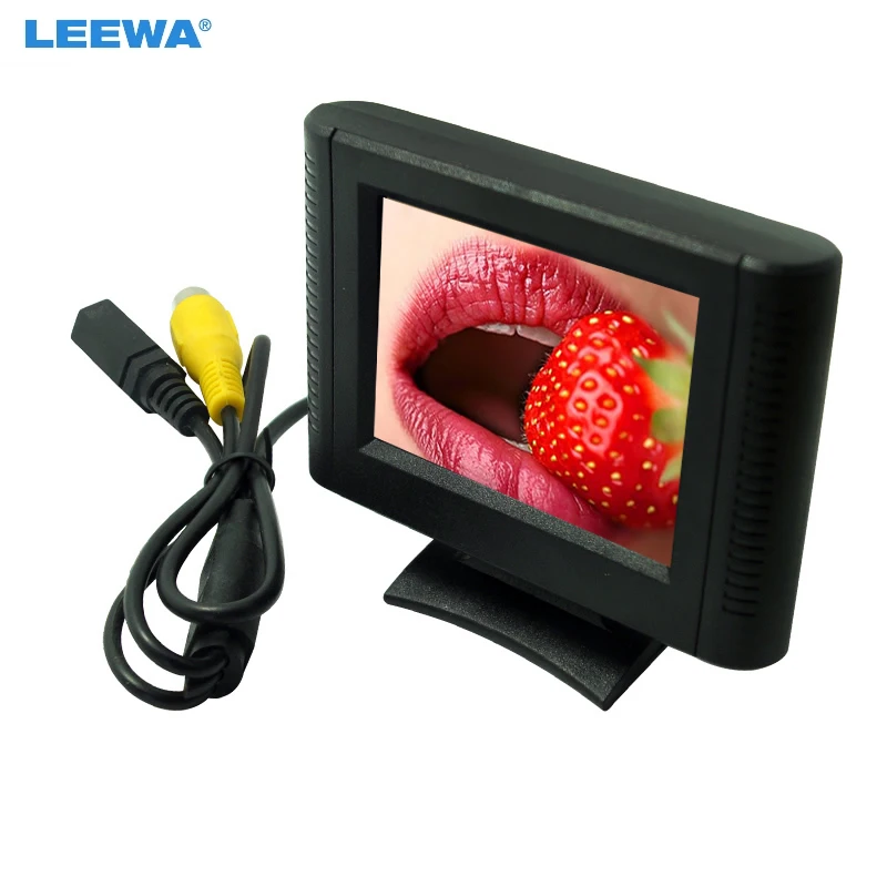 

LEEWA 2.5" Digital 2.5inch Detachable RCA Video View TFT LCD Monitor For DVD Rearview Parking Sensor Camera #CA1365