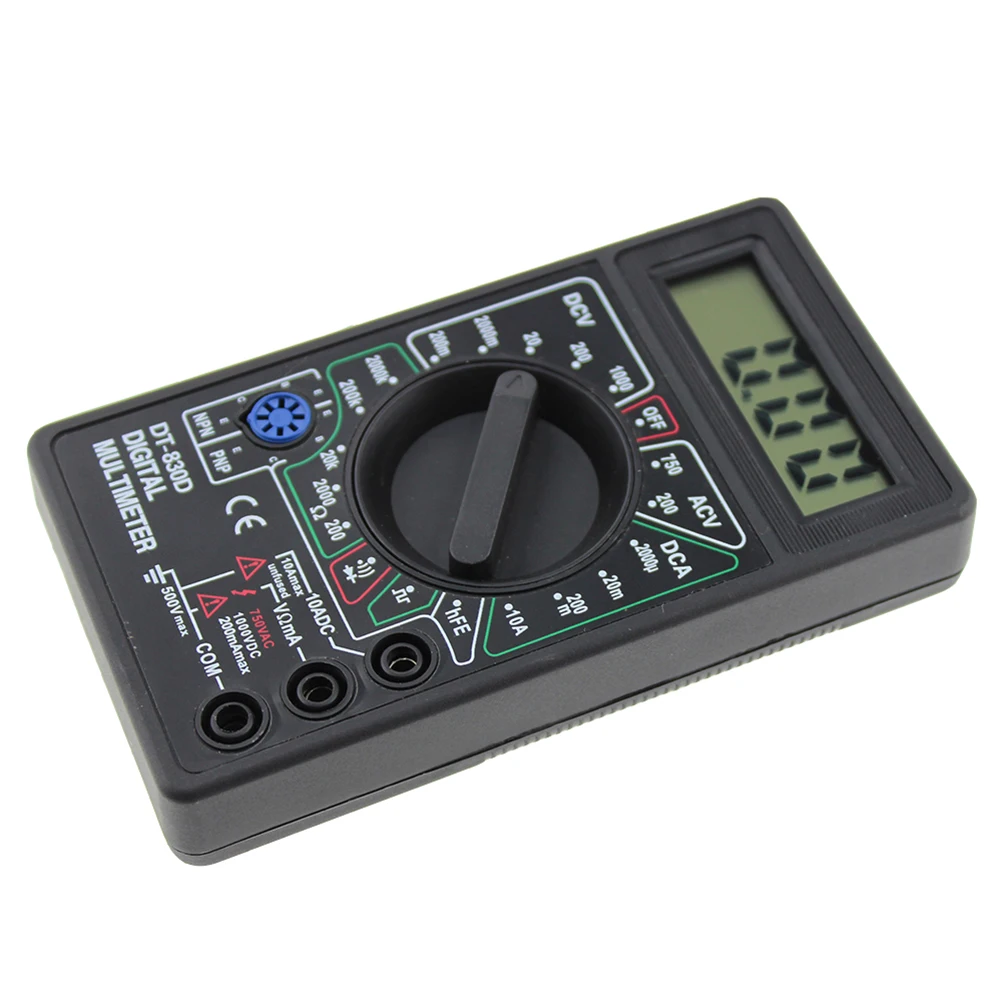 DT 830D цифровой мультиметр с зуммером меандр Выходное Напряжение Ампер Ом тестер