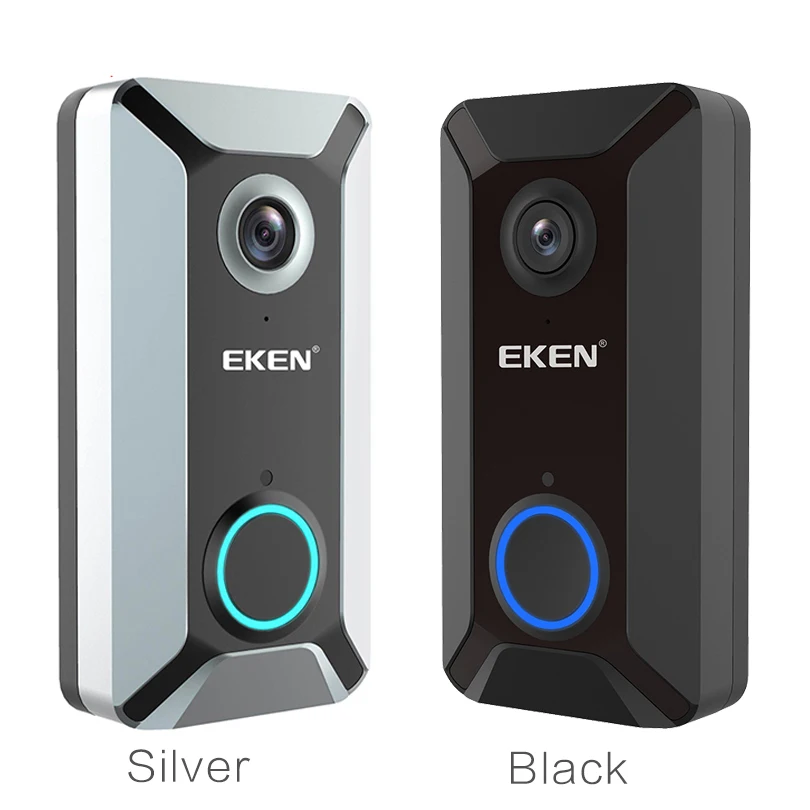 Eken V6 Серебряный 720P wifi водонепроницаемый видео дверной звонок камера умный беспроводной облачный накопитель Домашняя безопасность домофон дверной Звонок