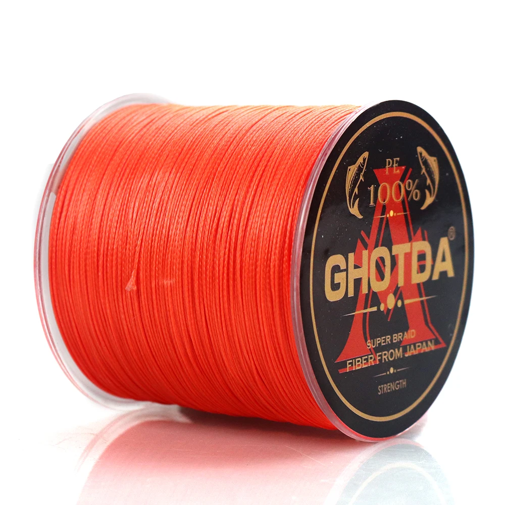 GHOTDA 100% супер прочная плетеная рыболовная леска 500 м 8 нитей рыболовные