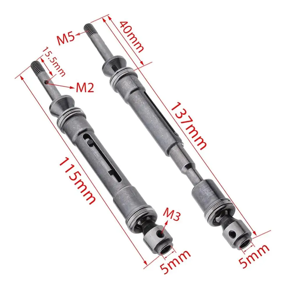 

CVD Steel Front & Rear Drive Shaft Assembly Heavy Duty For 1/10 Traxxas Slash 4x4 Stampede VXL 2WD 6851R 6851X 6852R 6852X