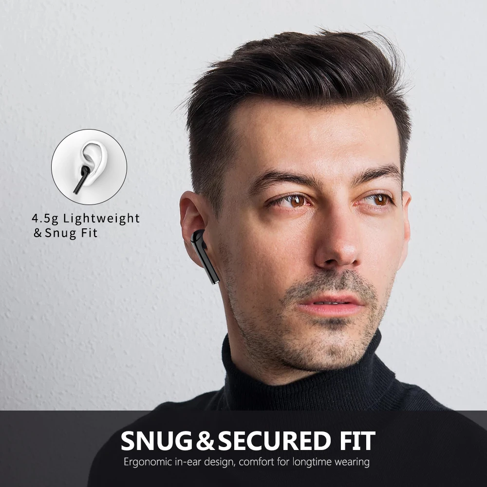 Langsdom T7RX беспроводные наушники для телефона с сенсорным управлением Bluetooth TWS