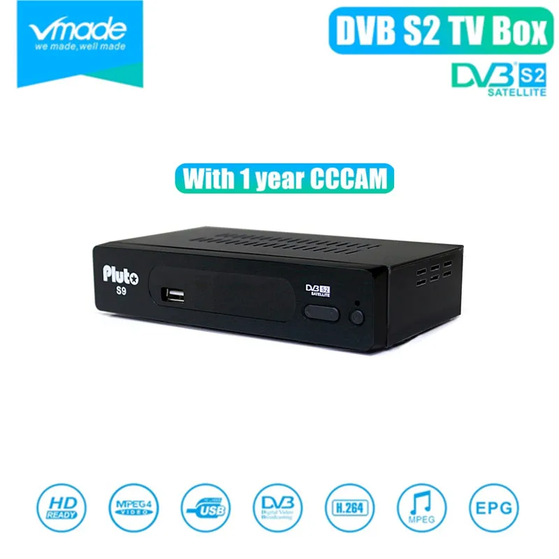 Vmade новейший набор верхней коробки спутниковый приемник-декодер DVB S2 S9 цифровой с