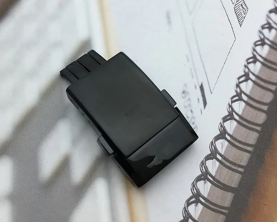 Shiny black buckle Брендовая качественная Толстая стальная Пряжка из нержавеющей стали для браслета 20 мм Полировочный матовый двойной клик застежка ремешок для мужских часов инструменты - Цвет ремешка: Shiny black buckle