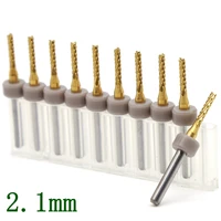 2 1mm titanium coating strawberry pcb cutter 10pcs tungsten carbide cutter accessories metal wood cnc router tools