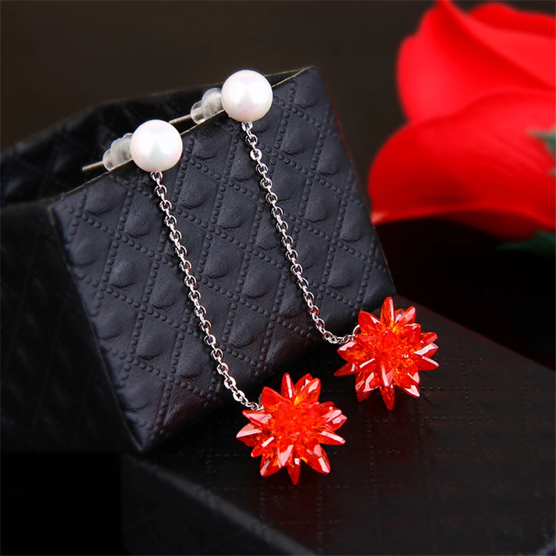 Ataullah Long Drop Dangle Hanging Pendant Earrings New Fashion Simulated Pearl Rhinestone For Women Jewelry Brincos Bijoux EW009 | Украшения