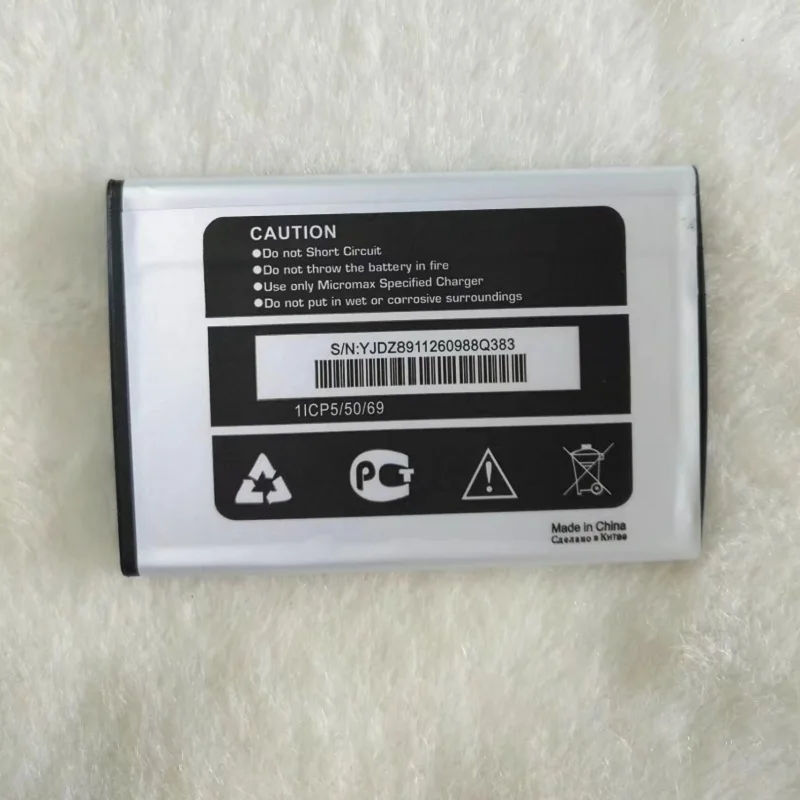 Micromax Q383 1800 мАч мобильный Замена литий-ионный полимерный Батарея Bateria для Bolt (1800