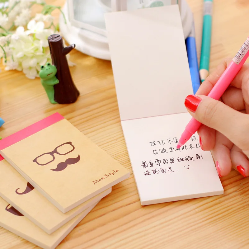 Самоклеящиеся канцелярские принадлежности 5 шт./компл. творческие Мультяшные