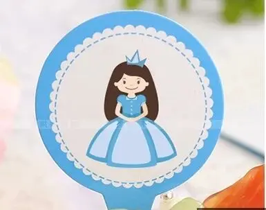 50 шт. голубые топперы для торта принцессы товары вечерние аксессуары кексов