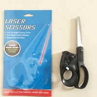 laser guided scissors for home crafts wrapping gifts fabric sewing cut straight fast scissor shear with battery
