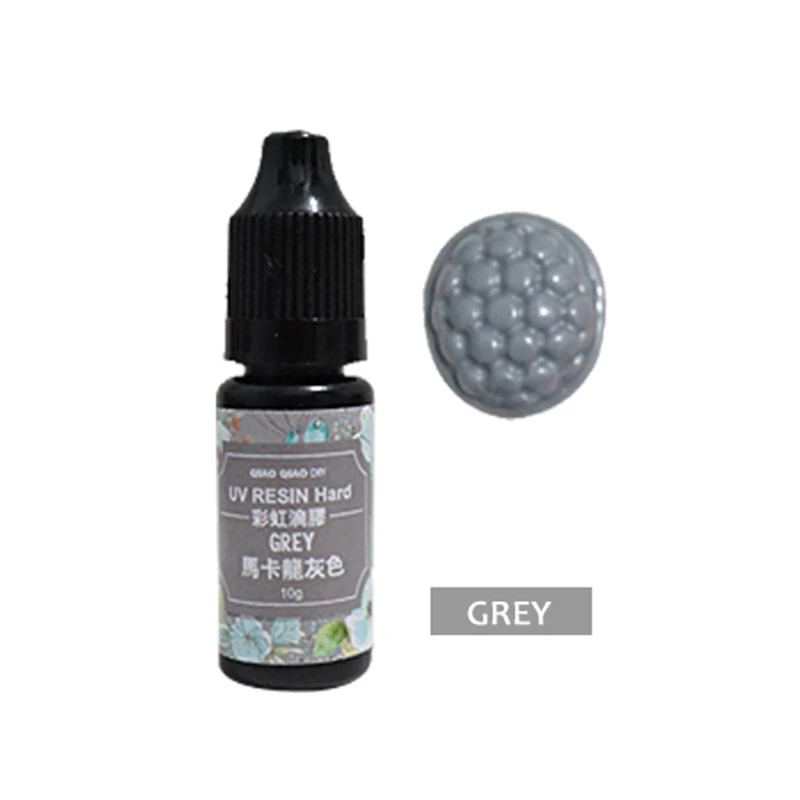 Grey Пигмент УФ гель лак твердый клей для силиконовой полимерная Форма ювелирных изделий поделка рукоделие m99 - Цвет: Grey