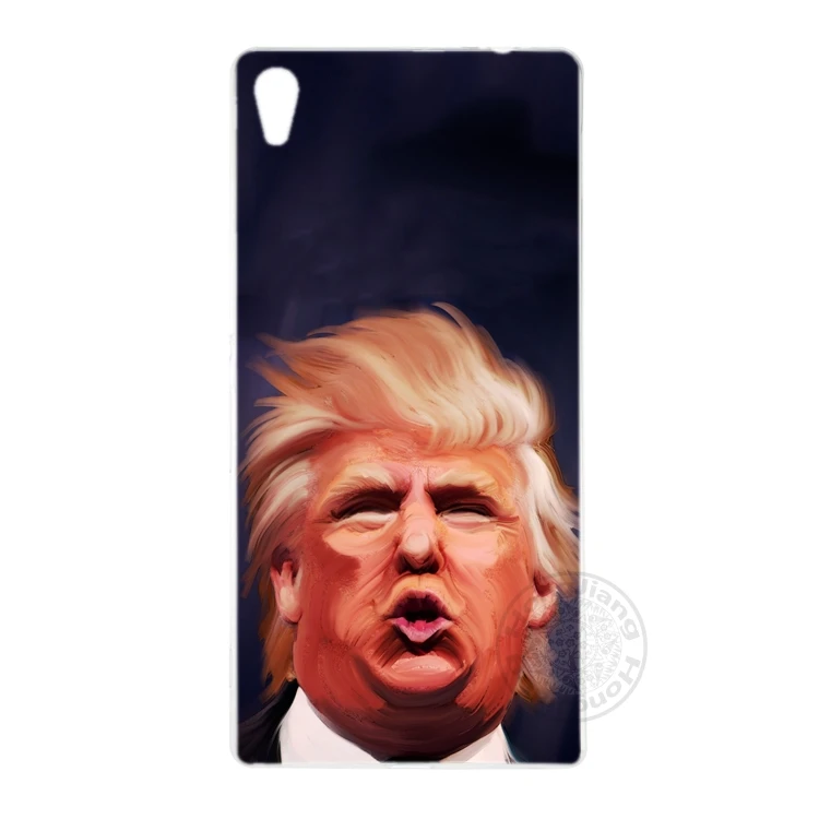 HAMEINUO Дональд Трамп глупая крышка чехол для телефона sony xperia z2 z3 z4 z5 mini plus aqua M4 M5 E4 E5 C4