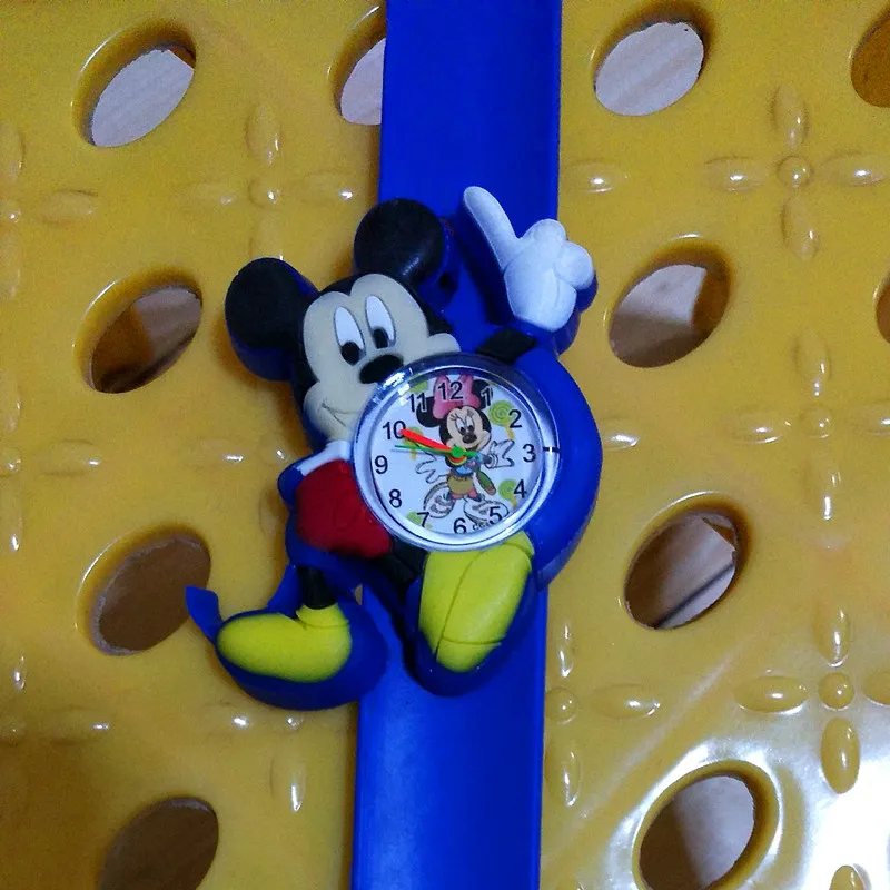 Blue Mickey Мультяшный Q версия детской ракетки стол Многоцветный Микки животных фрукты Клубника автомобиль дети шаблон студенческий подарок - Цвет: Blue Mickey