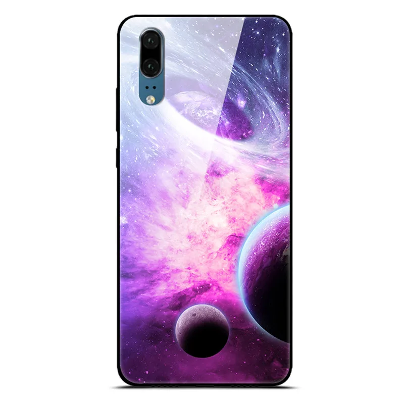 Для huawei P30 P20 Pro Lite чехол из закаленного стекла для телефона черный силиконовый чехол-Бампер для huawei P20 Lite P 30 Lite P20 Pro