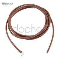dophee 2pcs 175cm leather treadle belt with hook for singer cabinets manual rocking foot pedals sewing machine sewing tools