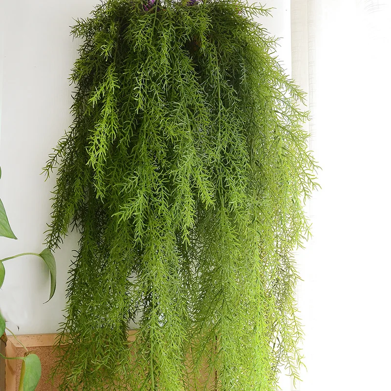 Denisfen Plastic Flowers Wall Hanging Plant Artificial Pine Needles for Home Balcony Decoration Basket Accessories Flower AFP233 | Дом и сад