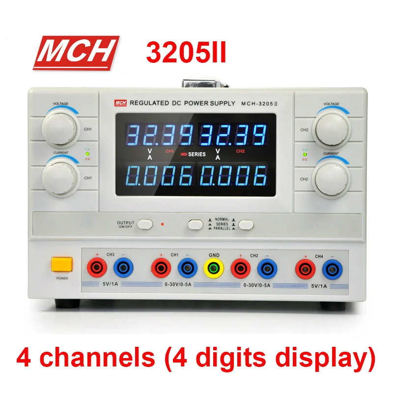 MCH 3205II источник питания постоянного тока 4 полосный Регулируемый