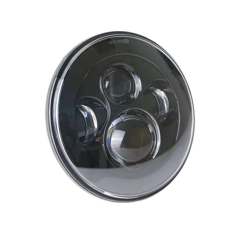 DOT Approved 7&quot Black Round LED Headlights + 2pcs 4&quot inch fog light bumper For Jeep Wrangler 97-2017 JK TJ LJ | Автомобили и