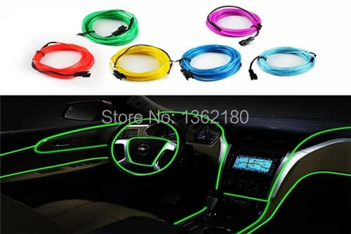 Абсолютно новый LED неоновый 3 фута EL провод светодиодный свет веревка для