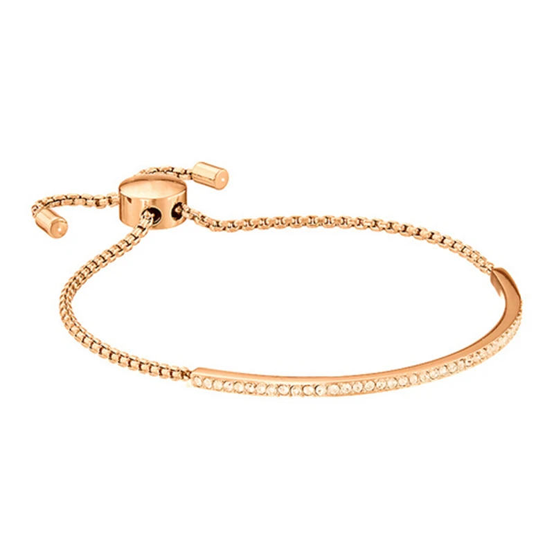 Женский браслет ZOSHI из розового золота с блестящими фианитами|bracelets & bangles|bangles for