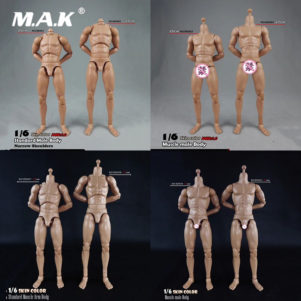 BD001/BD002/BD003/BD004/BD009/BD010 1/6 мужские стандартные узкие плечи для мышц 2 0 мужская модель