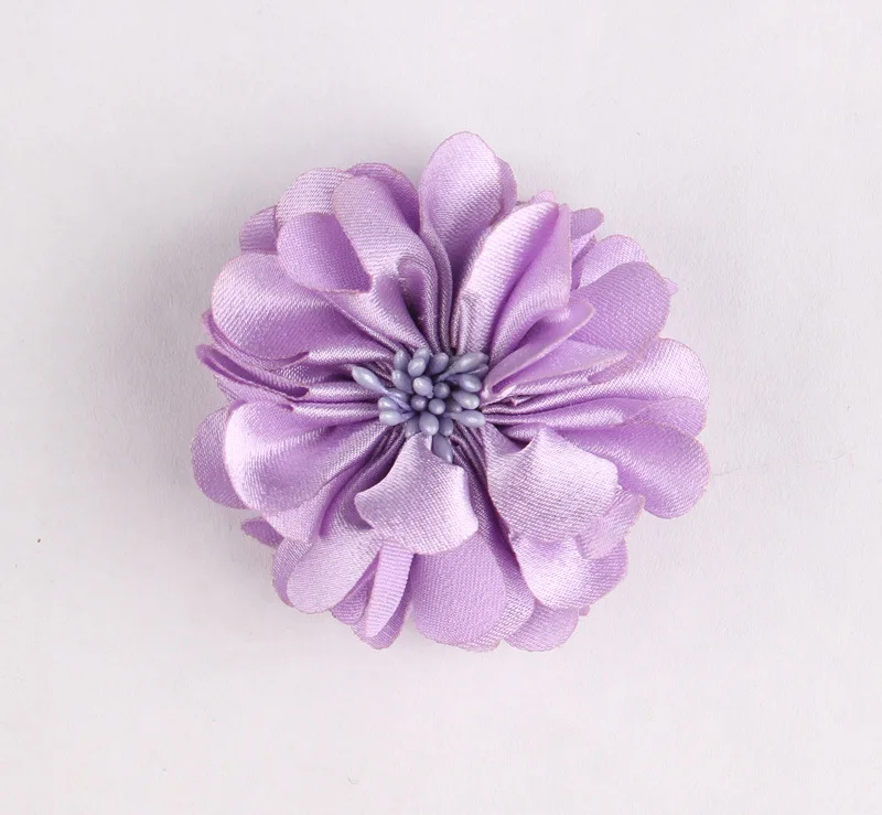 new arrival 5cm Paris chiffon Flowers felt back Fabric Flower DIY Hair Accessories girl hair clip garment material 50ps/lot | Аксессуары