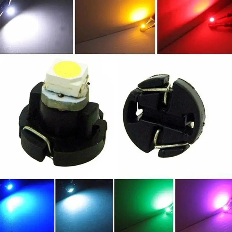 Индикаторная лампа T3 LED 3528 SMD 10 шт. приборная панель фонарь (желтый)|Декоративная